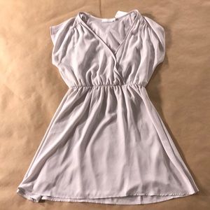 Lush gray chiffon dress